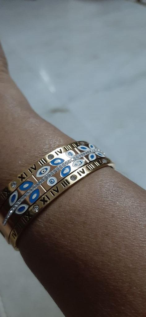 Golden Roman Charm Bracelet For Women
