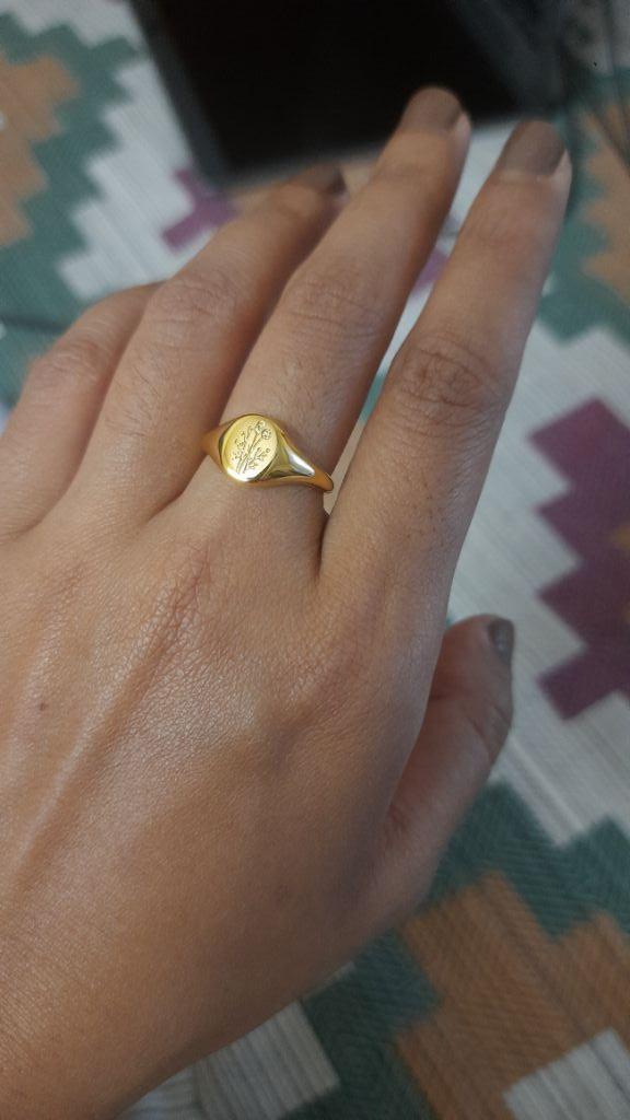 18K Gold Plated Wildflower Ring