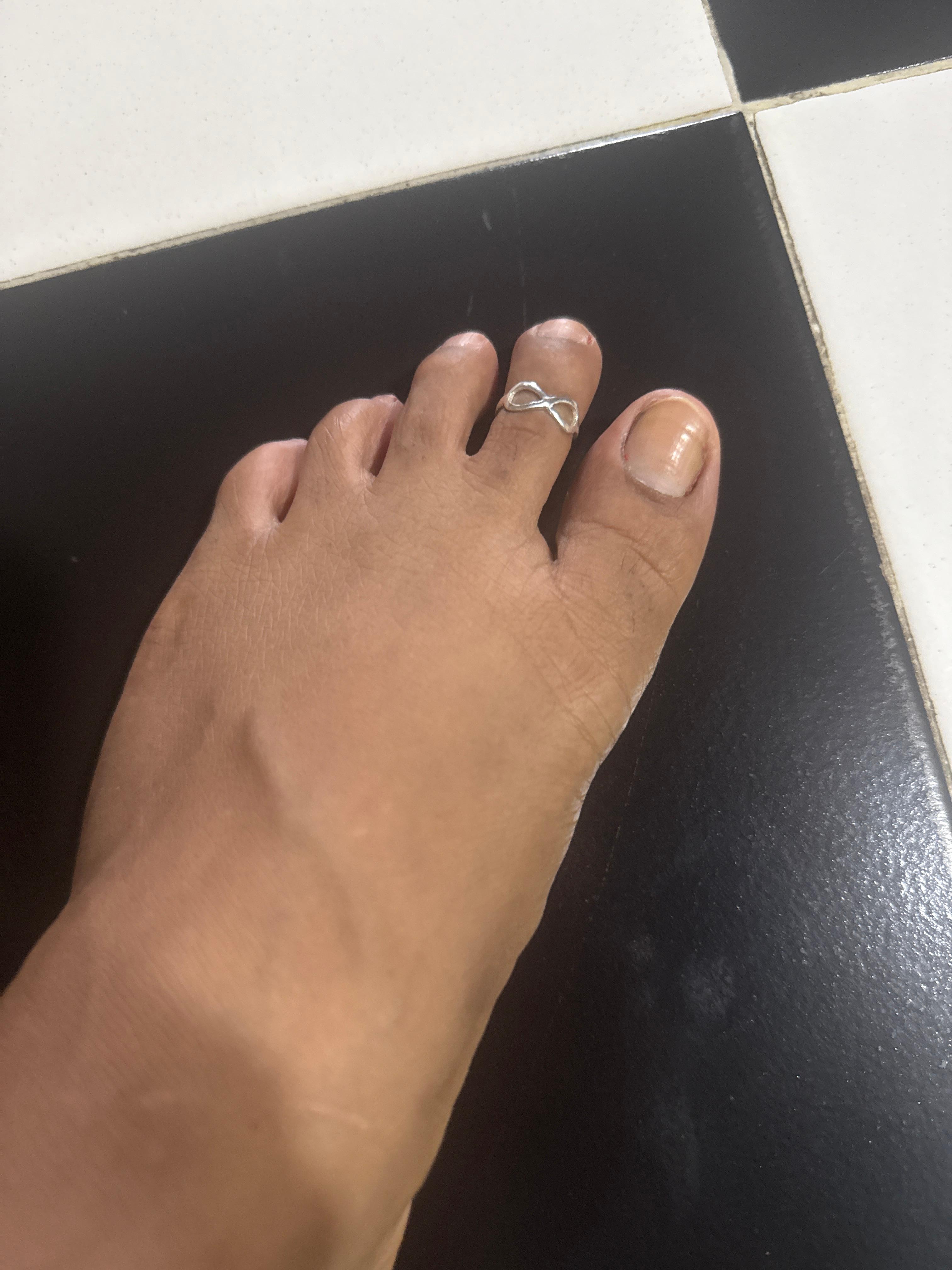Infinity Sterling Silver Toe Ring