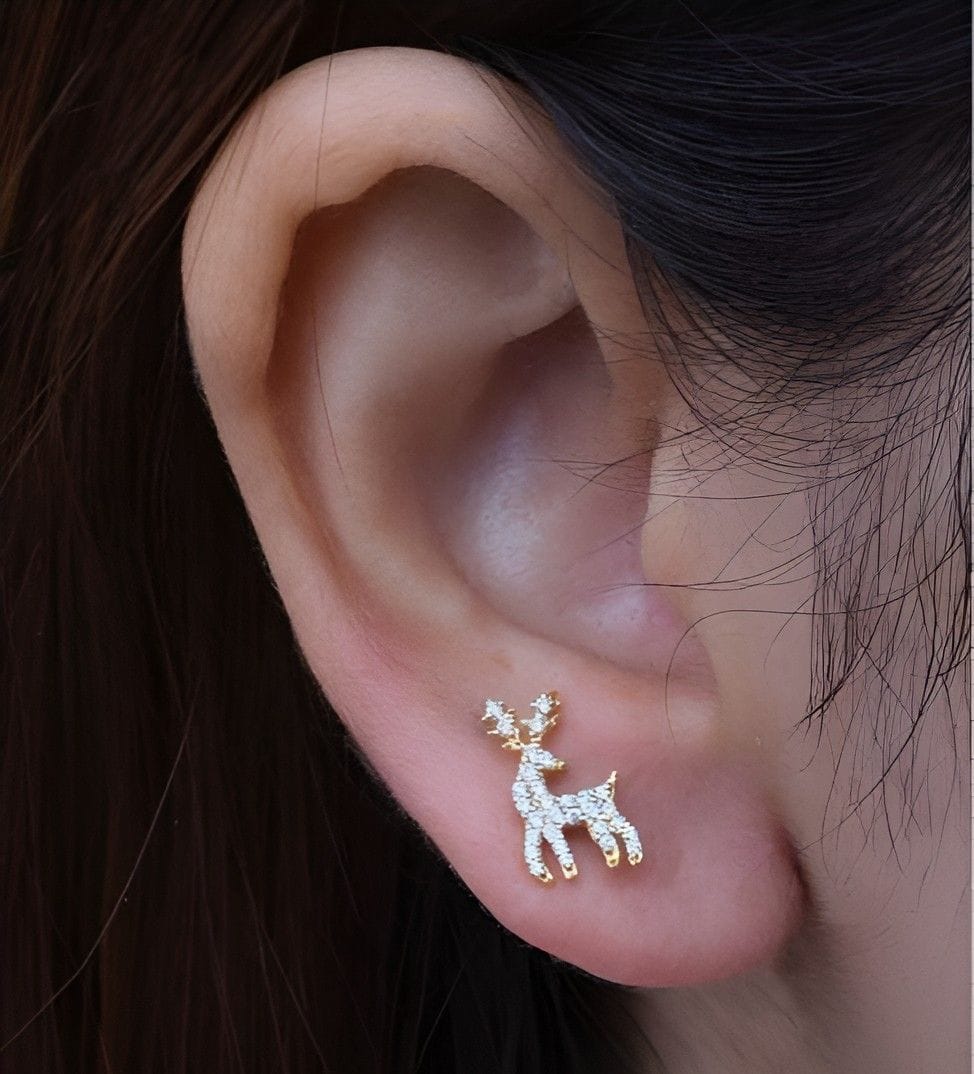 Anushka Jain reindeer stud earring from Eternz.