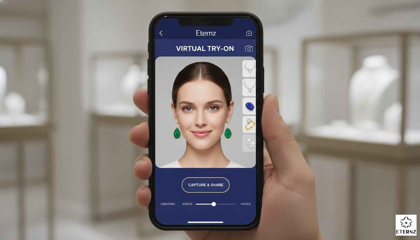 Eternz Virtual Try-On feature.