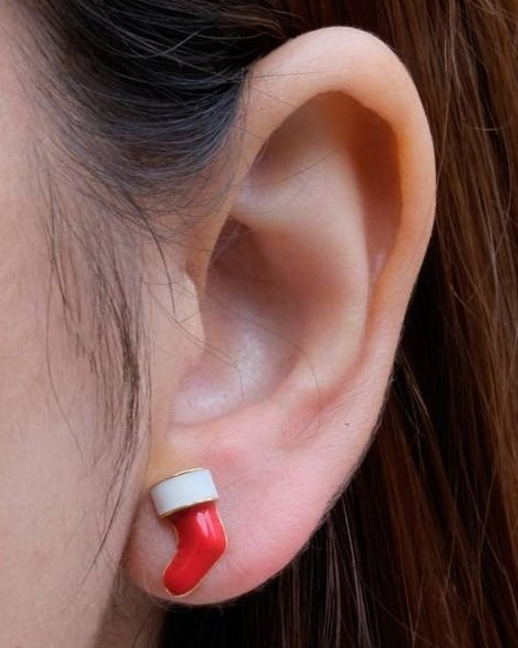 Anushka Jain stocking stud earring from Eternz.
