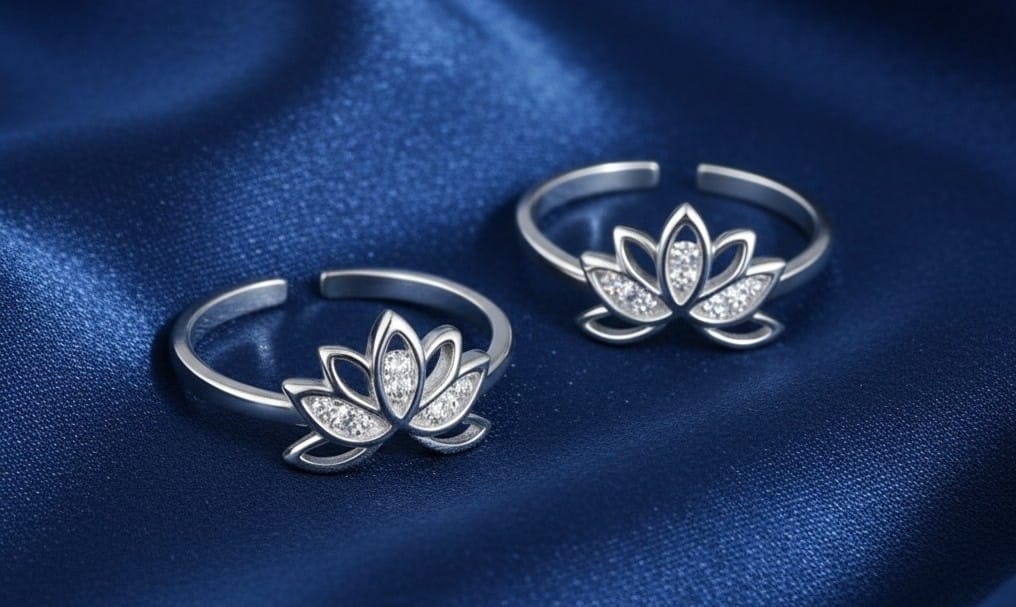 925 Sterling Silver Opulent Lotus Toe Rings From Eternz.