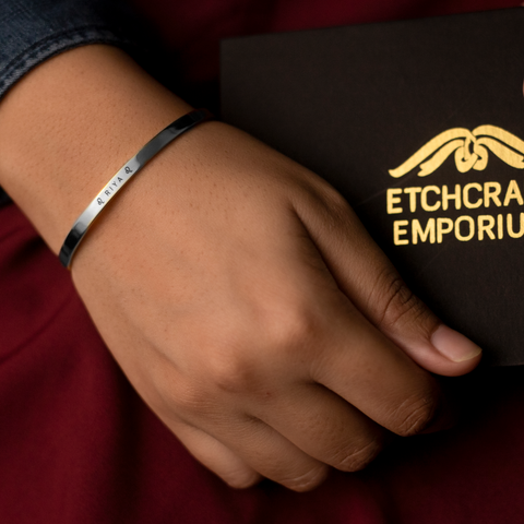 ETCHCRAFT EMPORIUM Personalised Silver Bracelet