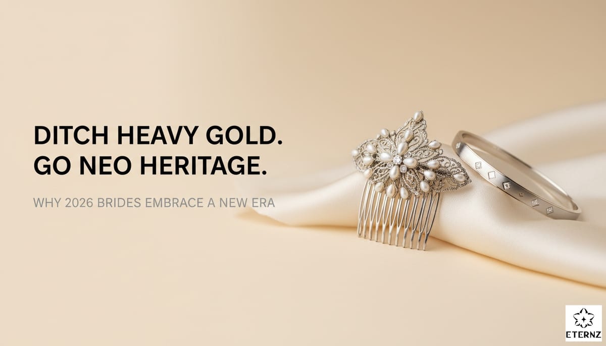 Blog Cover For Brides are Ditching Heavy Gold for "Neo-Heritage" Pieces By Eternz.