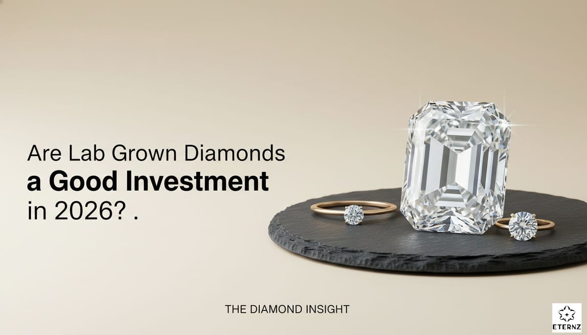Blog Cover For "Are Lab Grown Diamonds a Good Investment in 2026?" By Eternz.