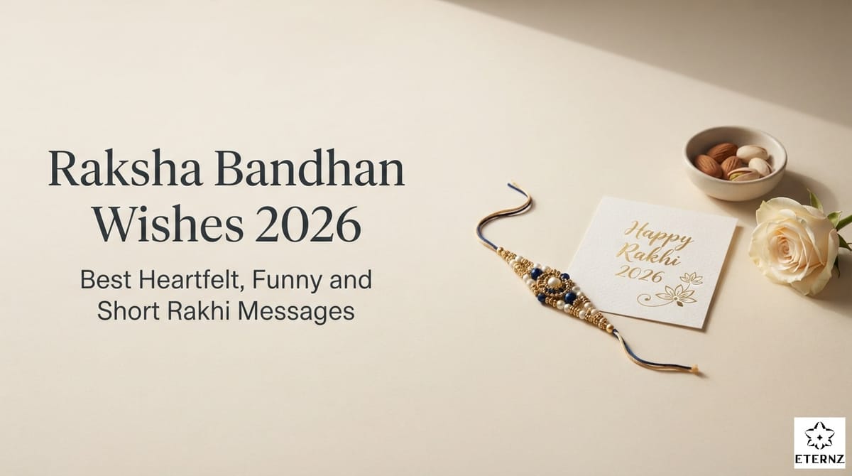 Raksha Bandhan Wishes 2026: Best Heartfelt, Funny and Short Rakhi Messages.