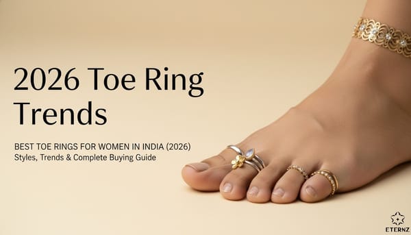 Blog cover for 2026 toe ring trends and styling for Indian women.