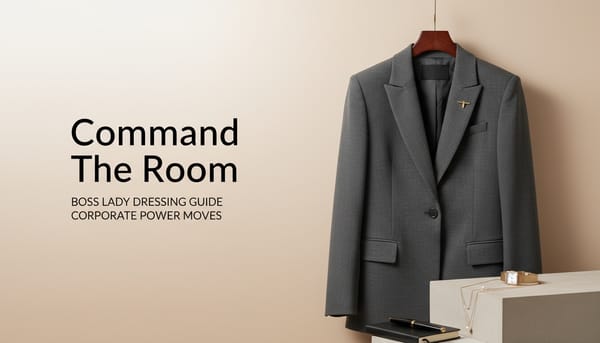 Blog cover for 'Boss Lady Dressing Guide: Corporate Power Moves' by Eternz.