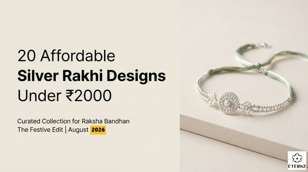 20 Affordable Silver Rakhi Designs Under ₹2000